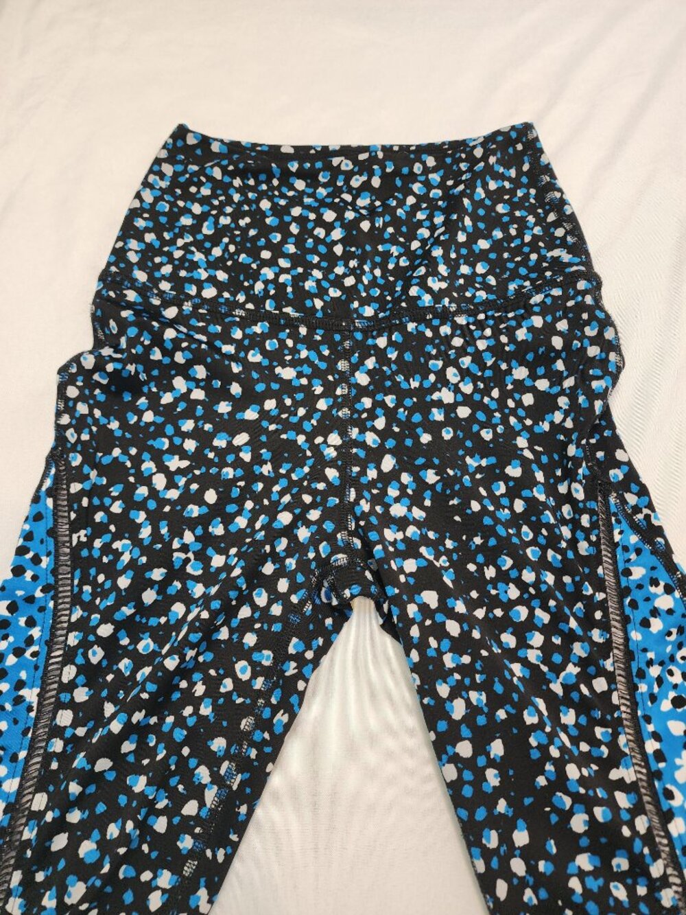 Beyond Yoga Small High Rise Speckled Leggings Ladder Mesh Made USA - Picture 2 of 9